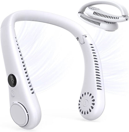 Portable Neck Fan,Hands Free Wearable Bladeless Fan,Ultra Light Rechargeable Mini USB Fan