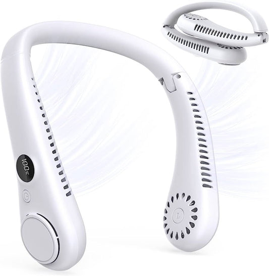 Portable Neck Fan,Hands Free Wearable Bladeless Fan,Ultra Light Rechargeable Mini USB Fan