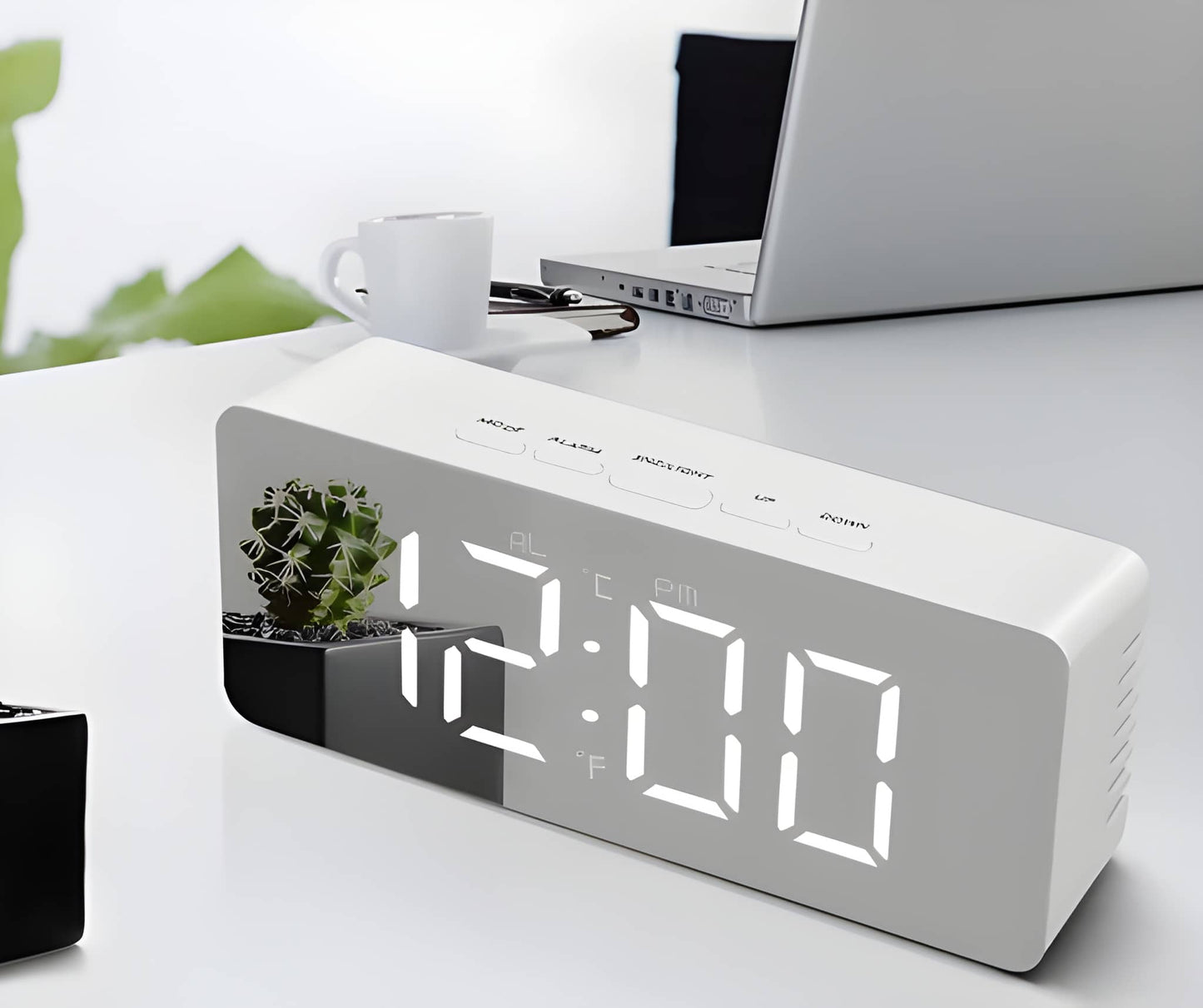 Mirror Digital LED Mirror Alarm Clock