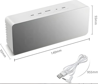 Mirror Digital LED Mirror Alarm Clock