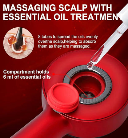 Electric Head Scalp Massager 2 In 1 Scalp Massage Brush And Oil Applicator Electric Head Massager