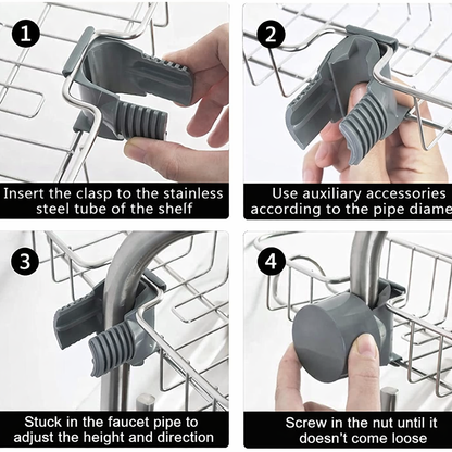 Stainless Steel Kitchen Sink Storage Organizer