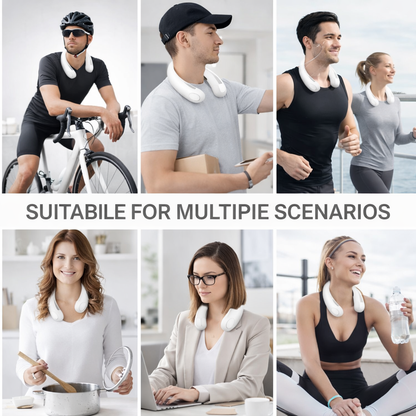 Portable Neck Fan,Hands Free Wearable Bladeless Fan,Ultra Light Rechargeable Mini USB Fan
